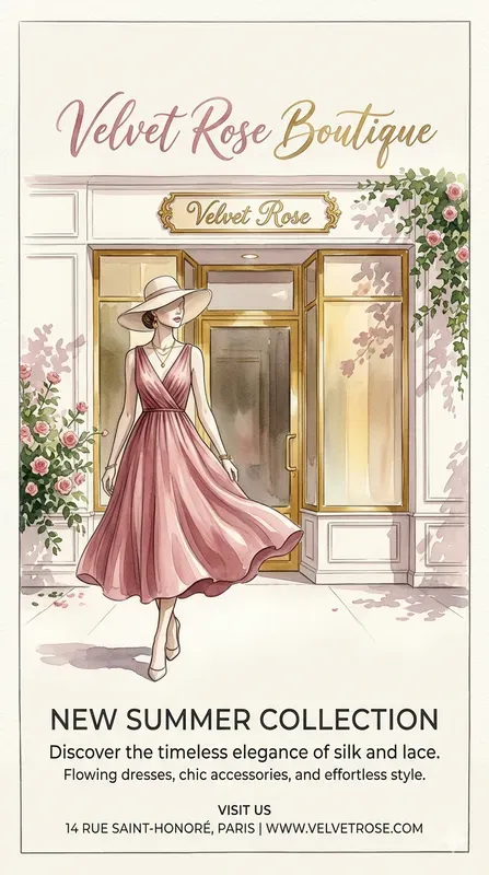 Elegant Watercolor Brand Poster Creators