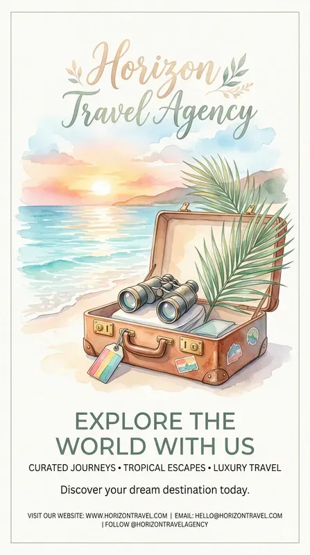 Elegant Watercolor Brand Poster Creators