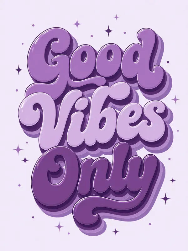 Retro Groovy Bubble Typography Designs