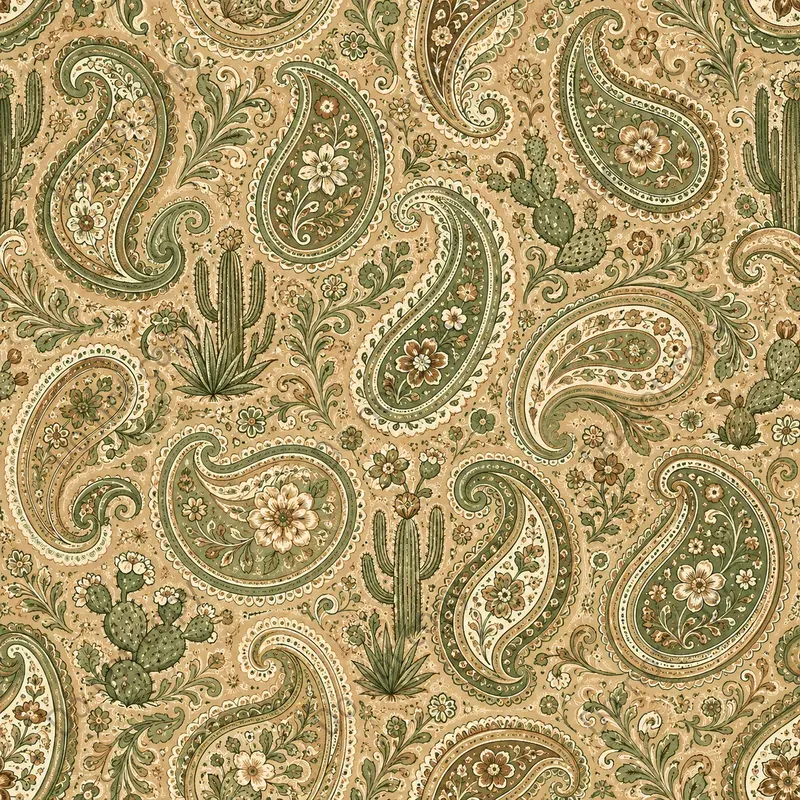 Western Paisley Seamless Patterns