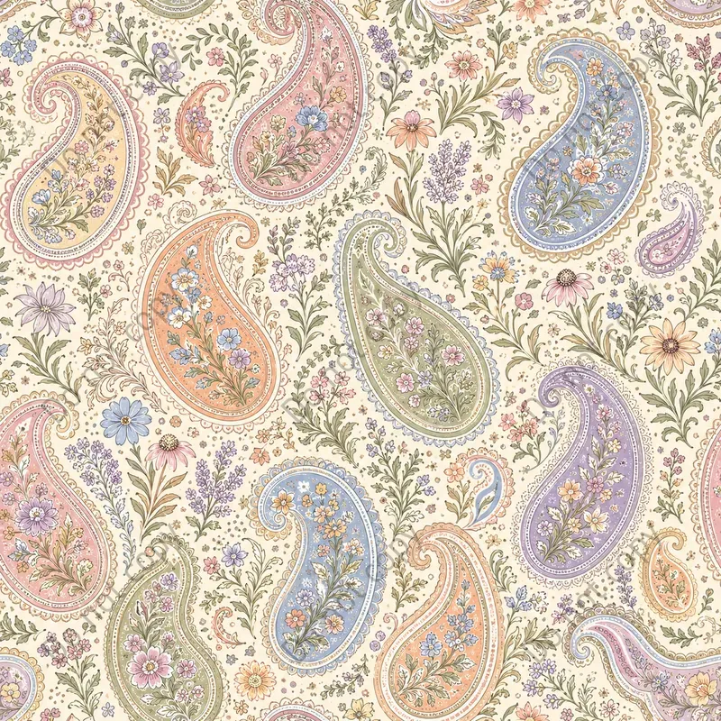 Western Paisley Seamless Patterns