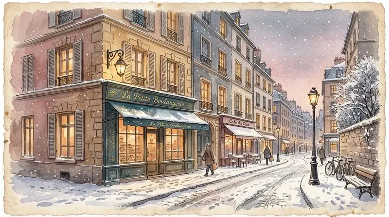 Winter Village Frame Tv Art