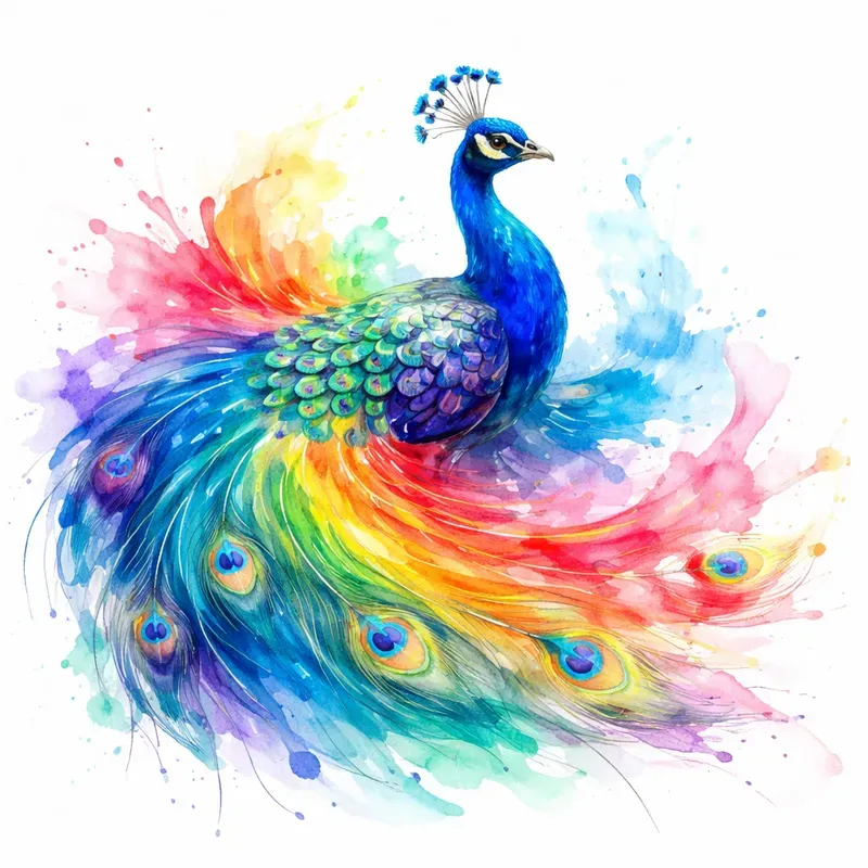 Vibrant Watercolor Animal Illustrations