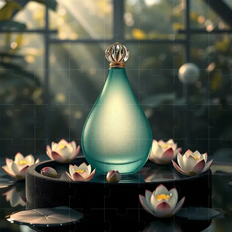 Emerald Gold Luxury Perfume Mockups