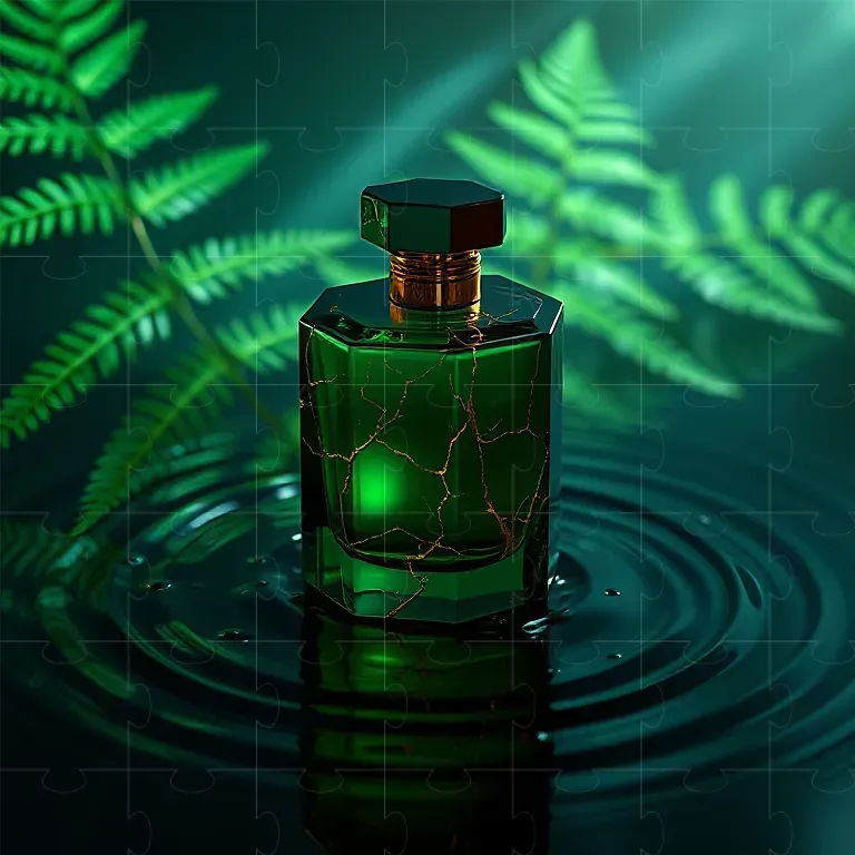 Emerald Gold Luxury Perfume Mockups