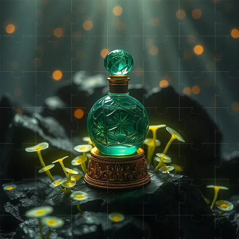 Emerald Gold Luxury Perfume Mockups