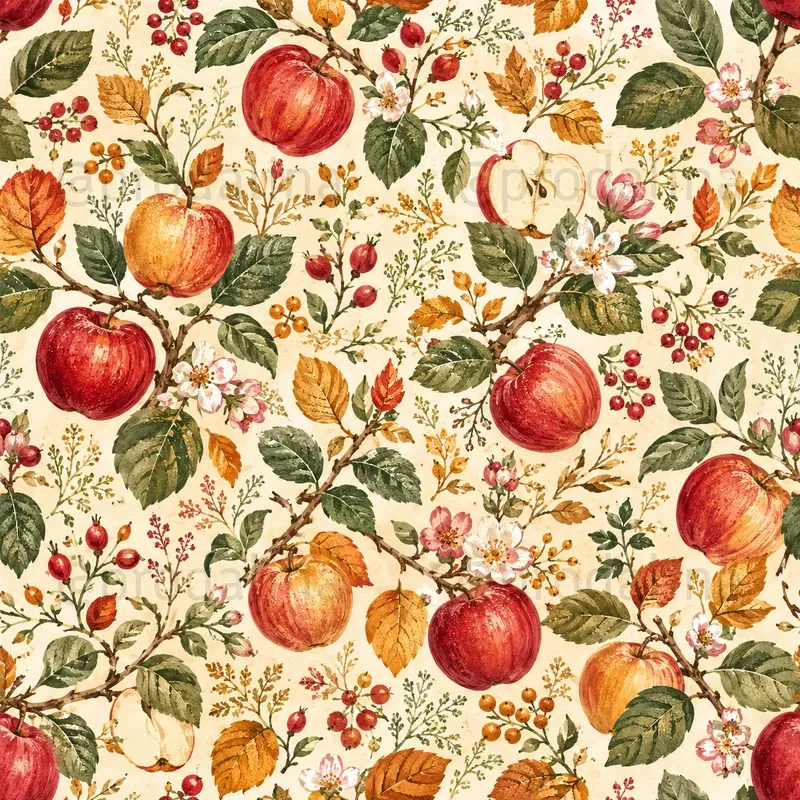 Cozy Fall Garden Seamless Patterns