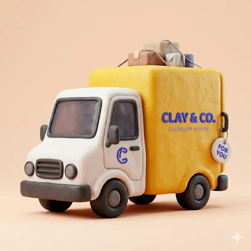 3D Claymorphism Logistics Icon Packs