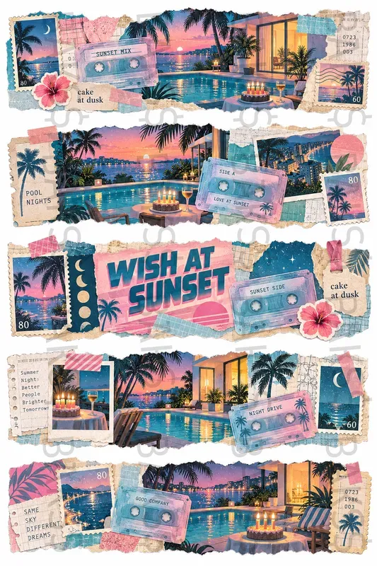 80s Junk Journal Ephemera Kits