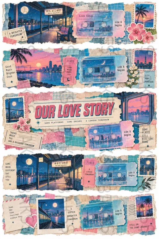 80s Junk Journal Ephemera Kits