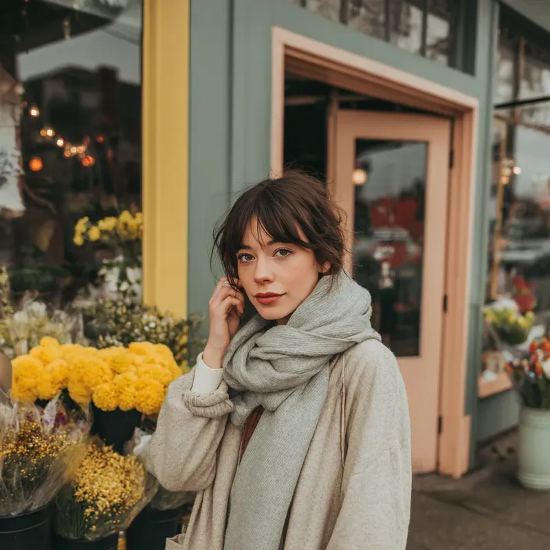 Modern Clean Girl Street Photography