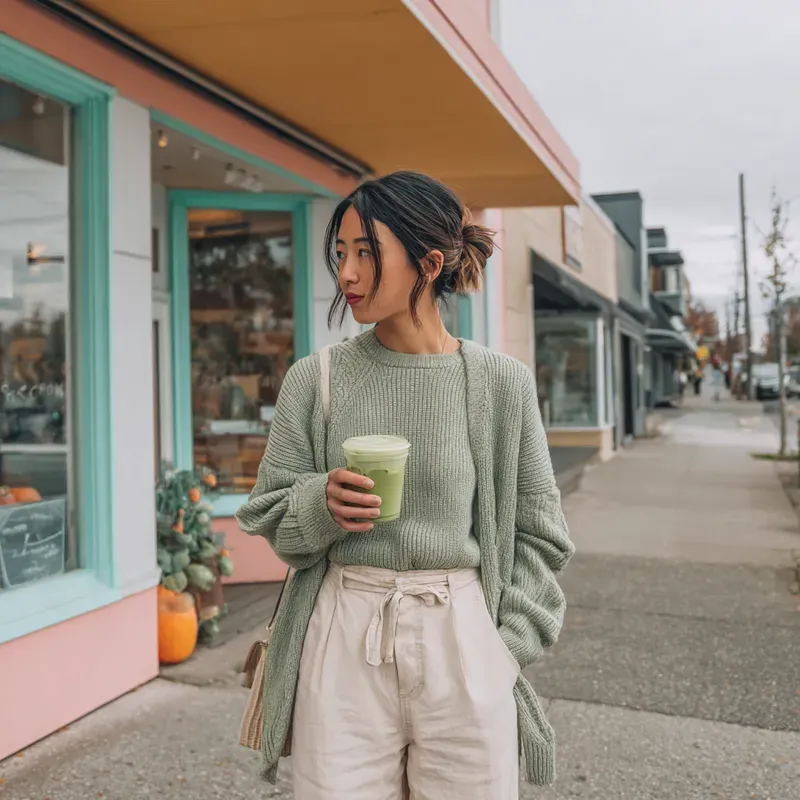 Modern Clean Girl Street Photography