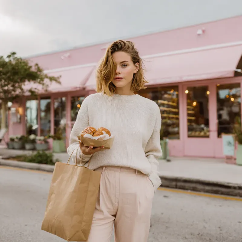 Modern Clean Girl Street Photography