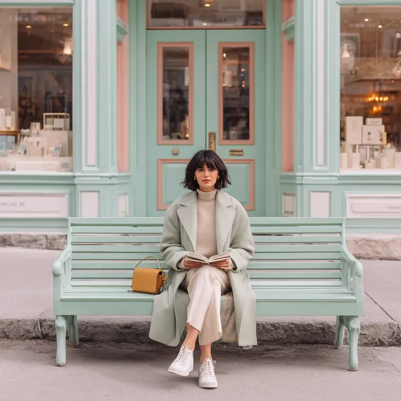 Modern Clean Girl Street Photography