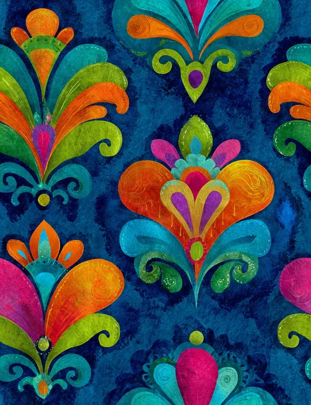 Folk Colorful Seamless Patterns