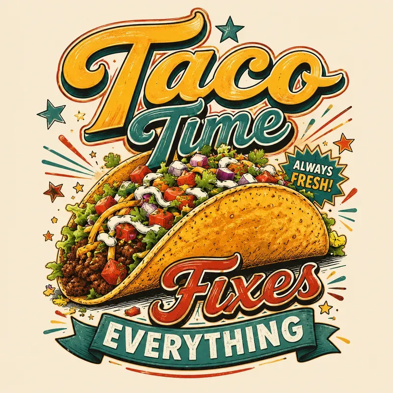 Retro Food Quote Tshirt Designs