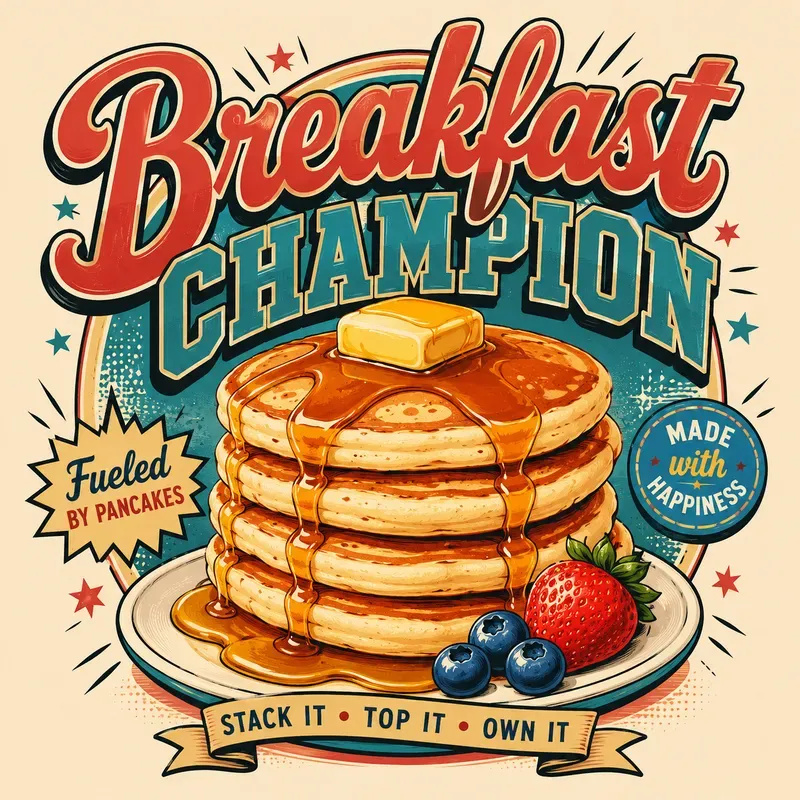 Retro Food Quote Tshirt Designs