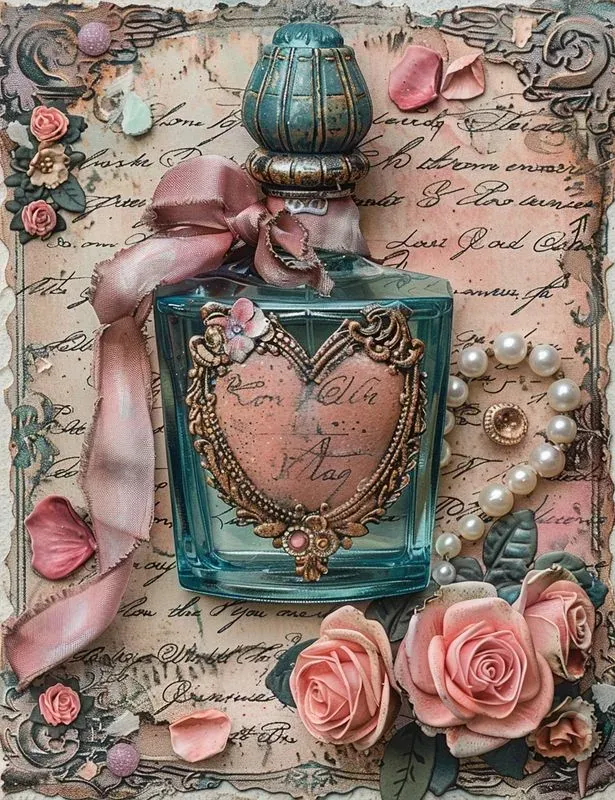 Whimsical Valentine Junk Journal Pages