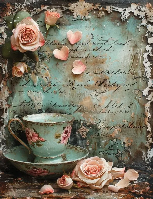 Whimsical Valentine Junk Journal Pages