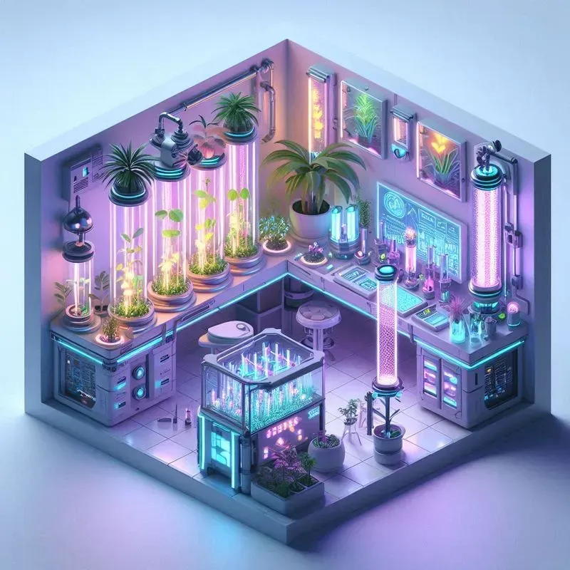 Isometric 3d Cyberpunk Room Megapacks 9