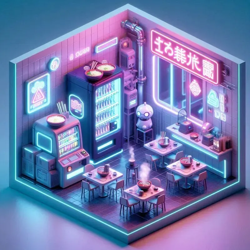 Isometric 3d Cyberpunk Room Megapacks 9