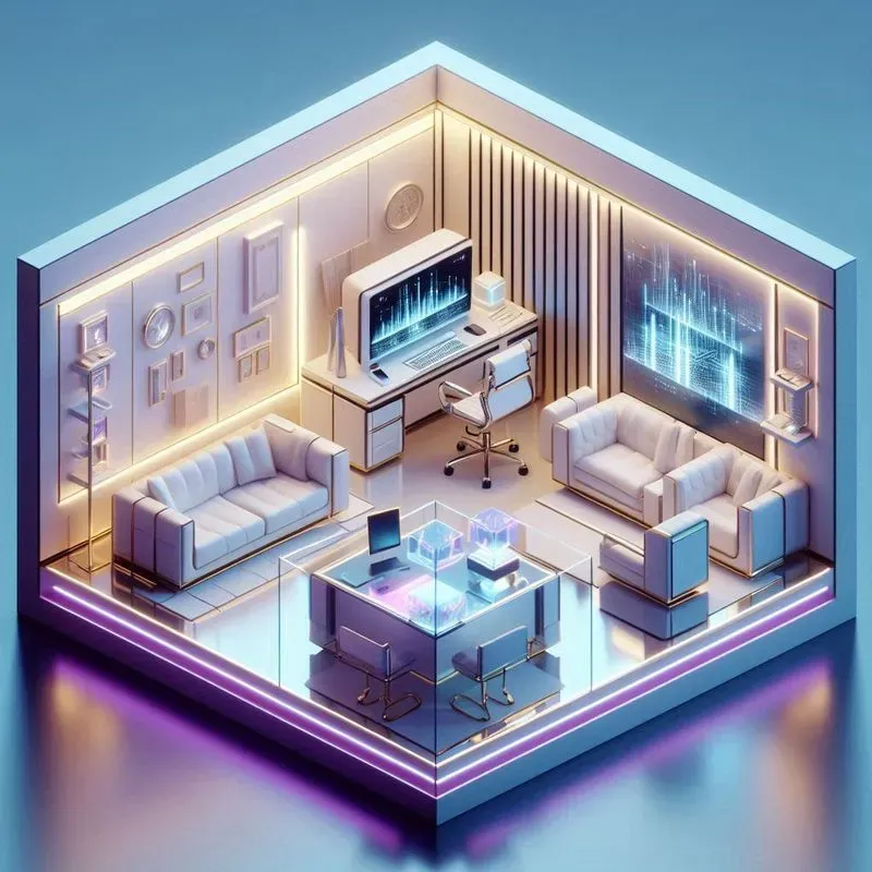 Isometric 3d Cyberpunk Room Megapacks 9