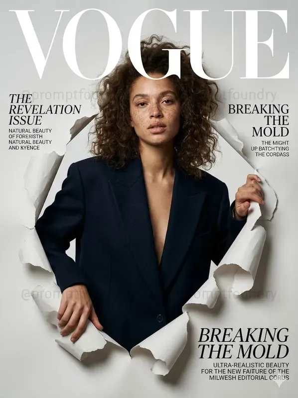 Break The Frame Vogue Torn Paper Covers