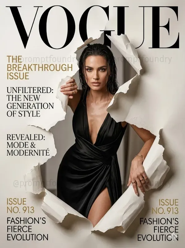 Break The Frame Vogue Torn Paper Covers