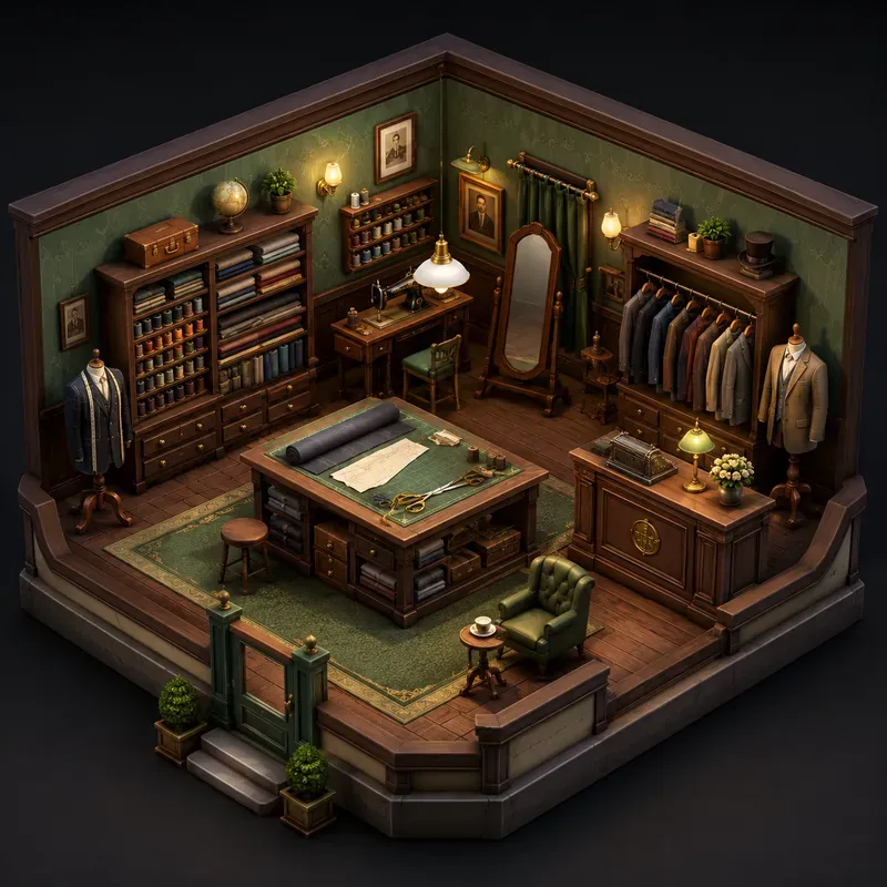 Stylized Cutaway Interior Worlds