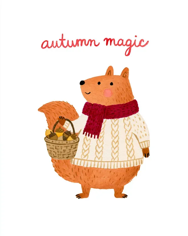 Cozy Woodland Fall Quote Cliparts