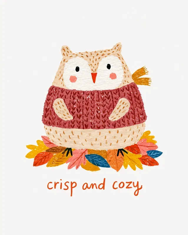 Cozy Woodland Fall Quote Cliparts