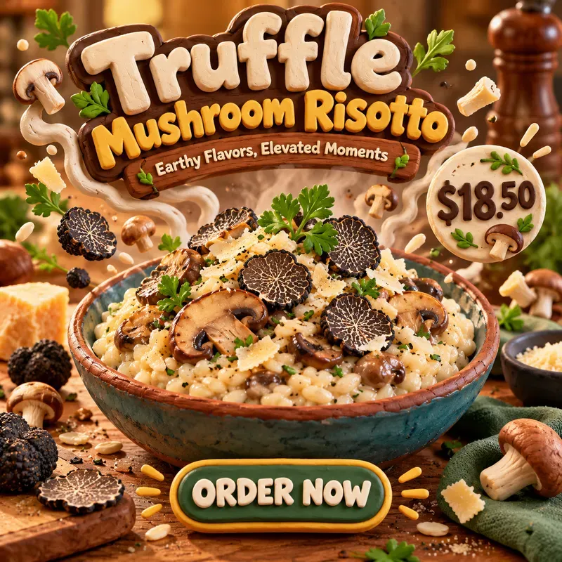 3D Food Ad Poster Creator