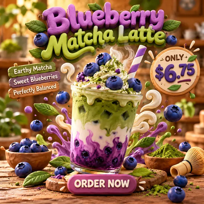3D Food Ad Poster Creator