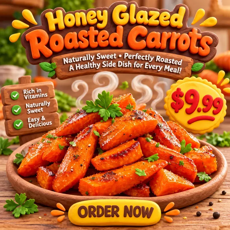 3D Food Ad Poster Creator