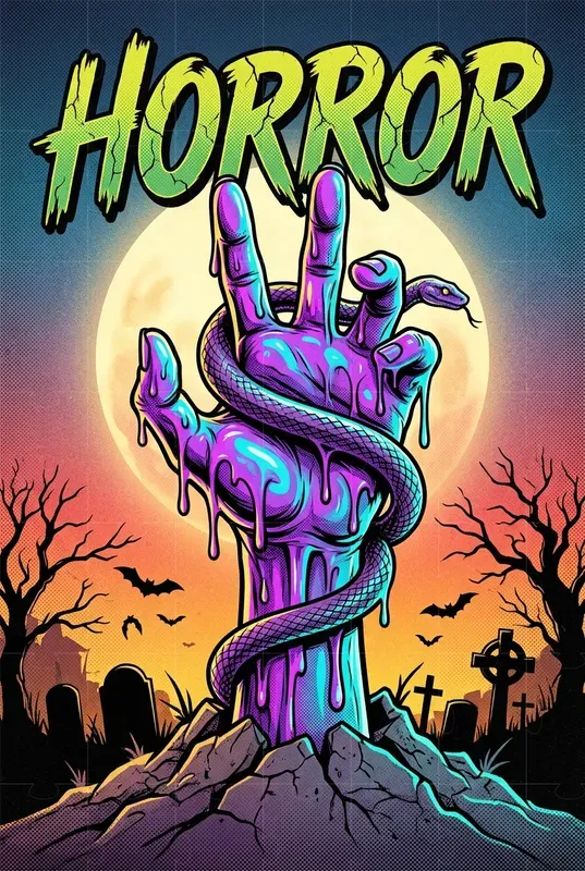 Zombie Hand Horror Comic Magazine Covers