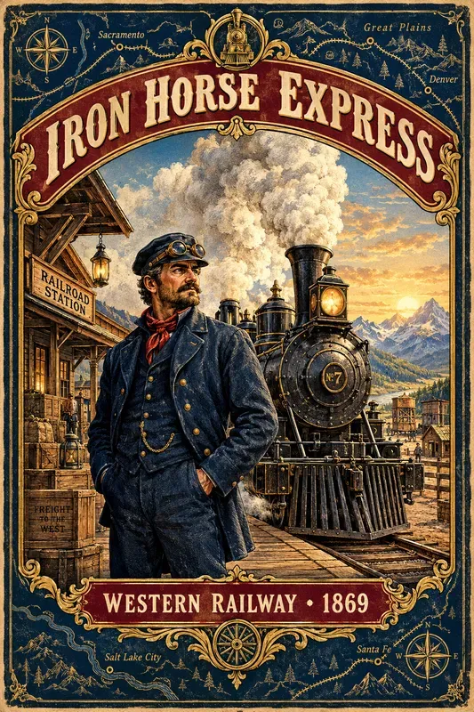 Vintage American Stagecoach Posters