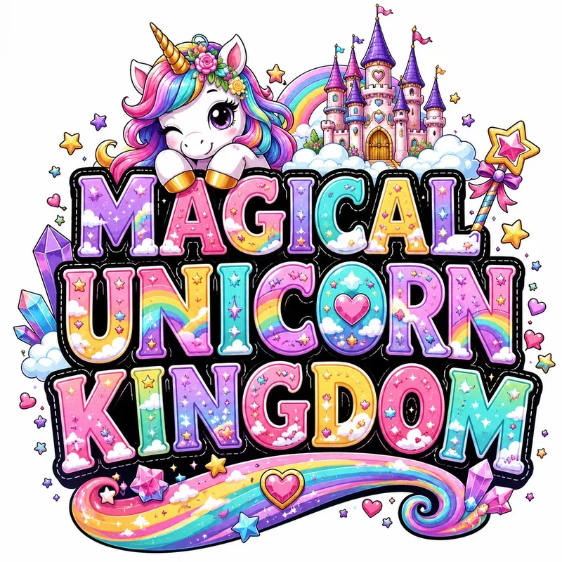 Custom Name Cartoon Typography Designs
