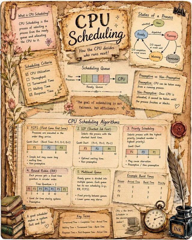 Vintage Operating System Journal Pages