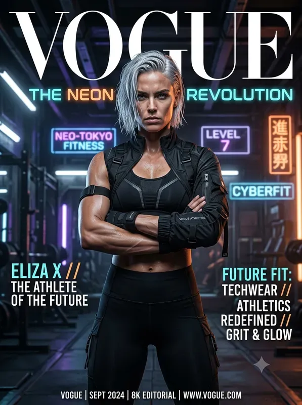 Cyberpunk Vogue Magazine Covers