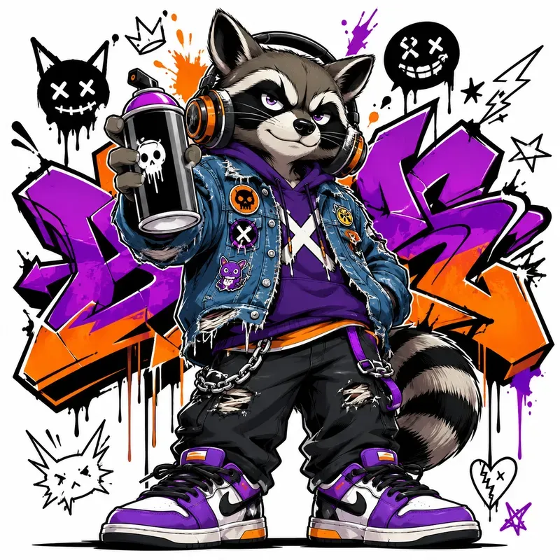Urban Cartoon Icon Posters