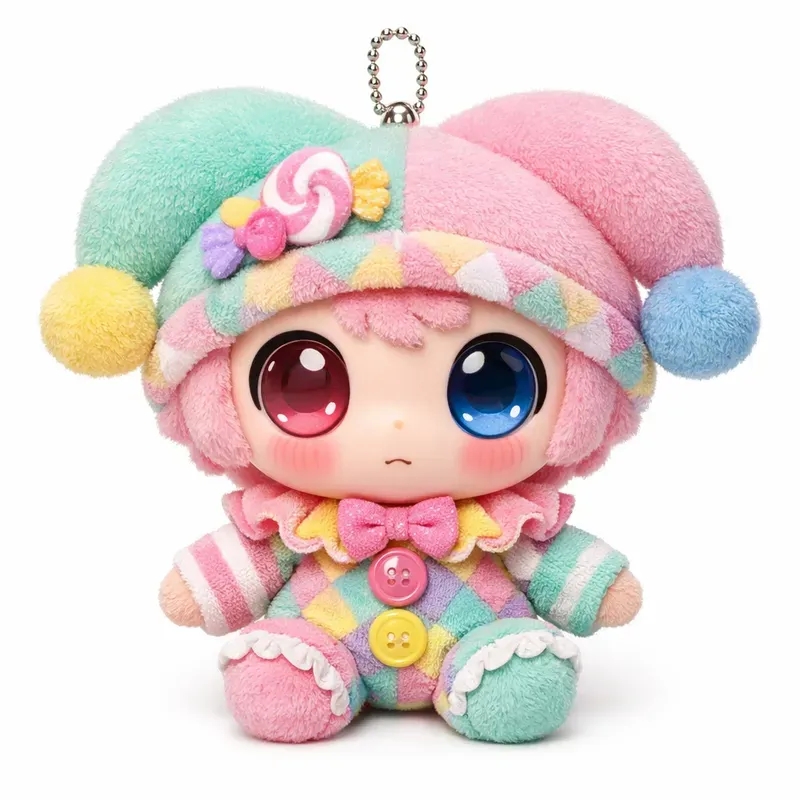 Chibi Jester Plush Keychain Toys