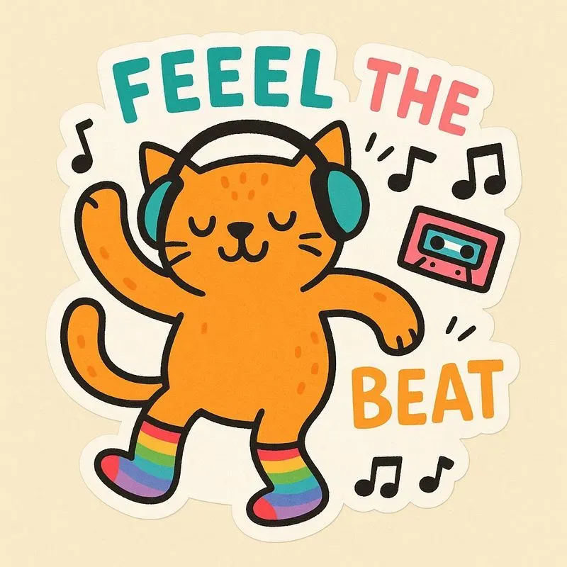 Smiling Stickers With Text