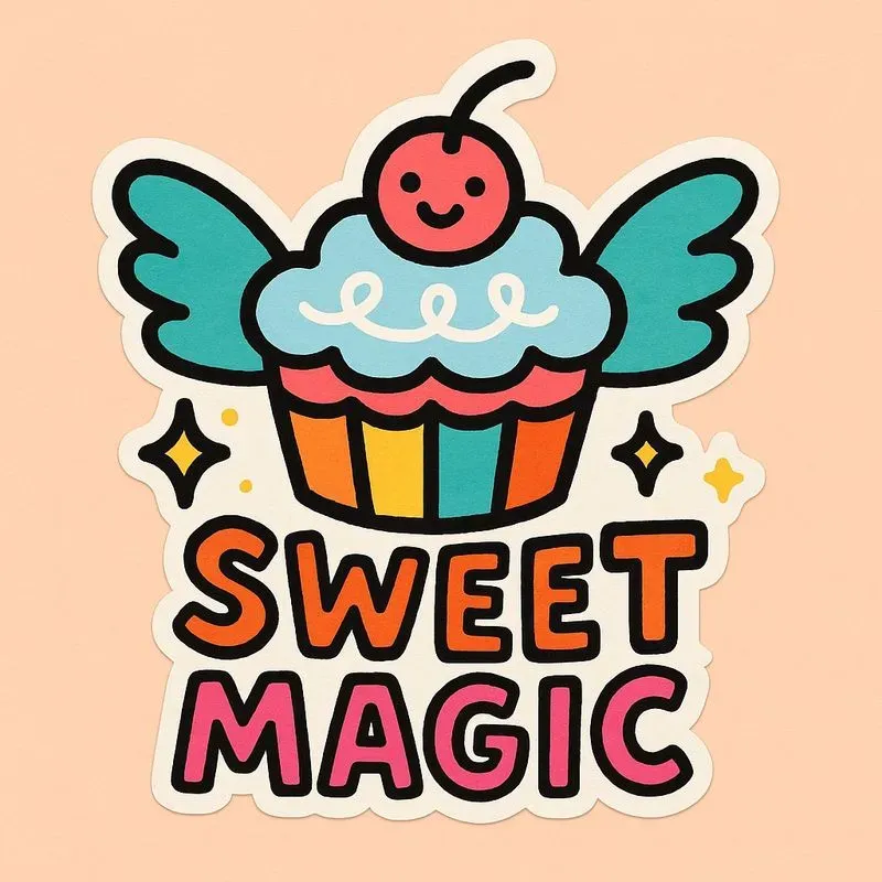 Smiling Stickers With Text