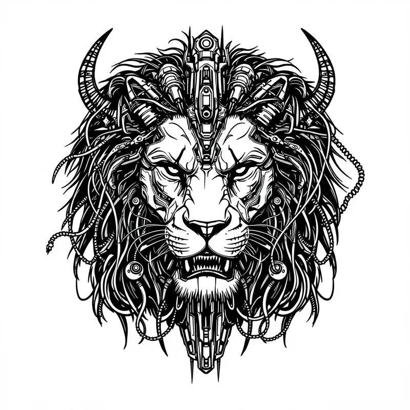Cyborg Baphomet Ink Designs
