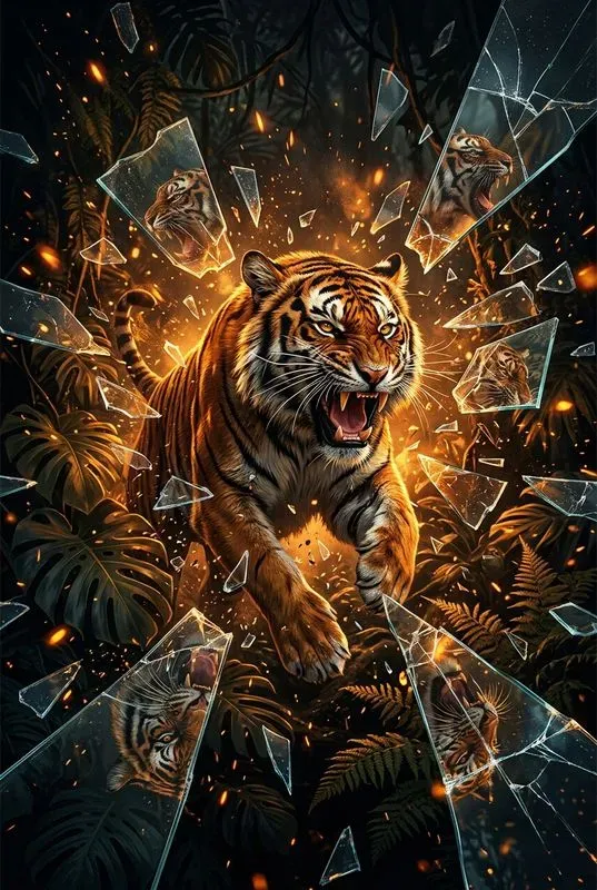 Shattered Reflection Art