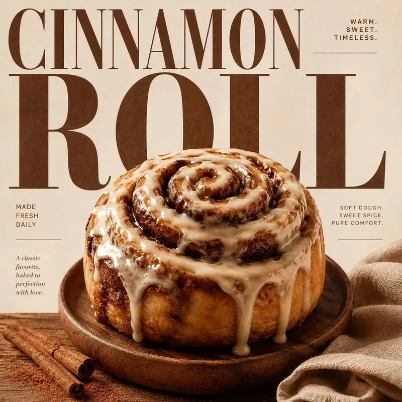 Bakery Typography Poster Generator