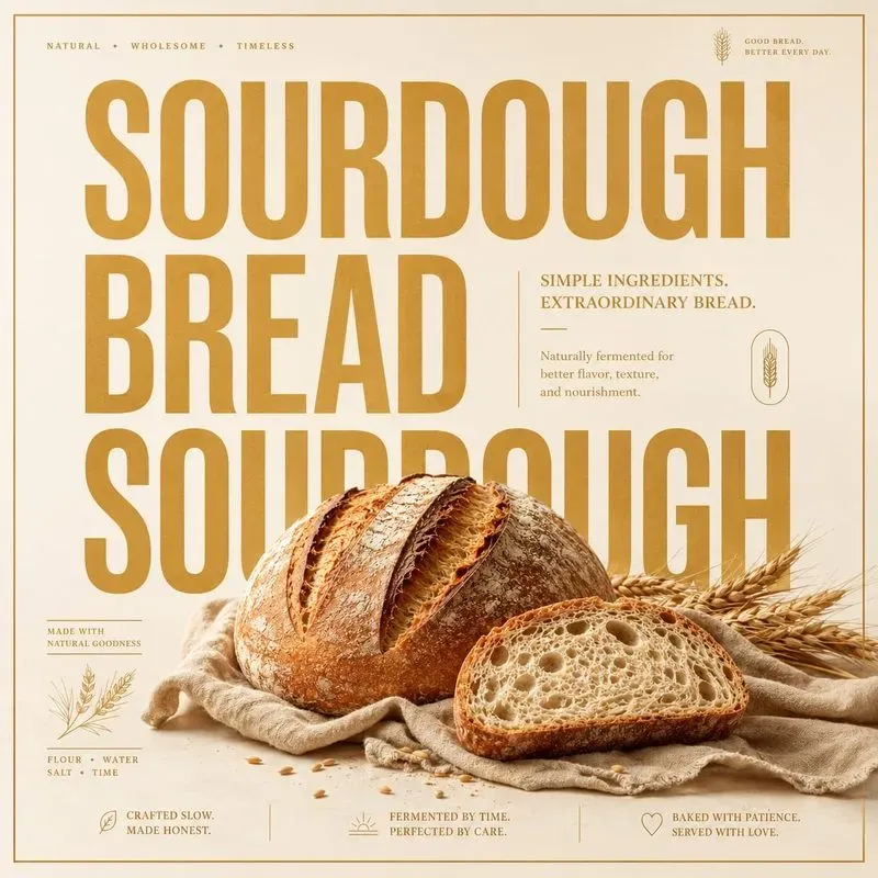 Bakery Typography Poster Generator