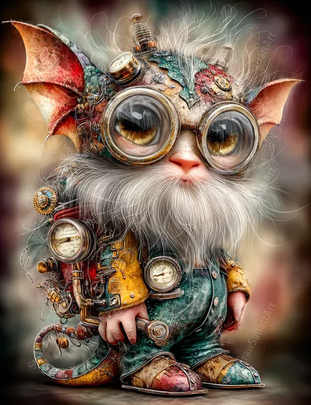 Magical Steampunk 3D Character Art