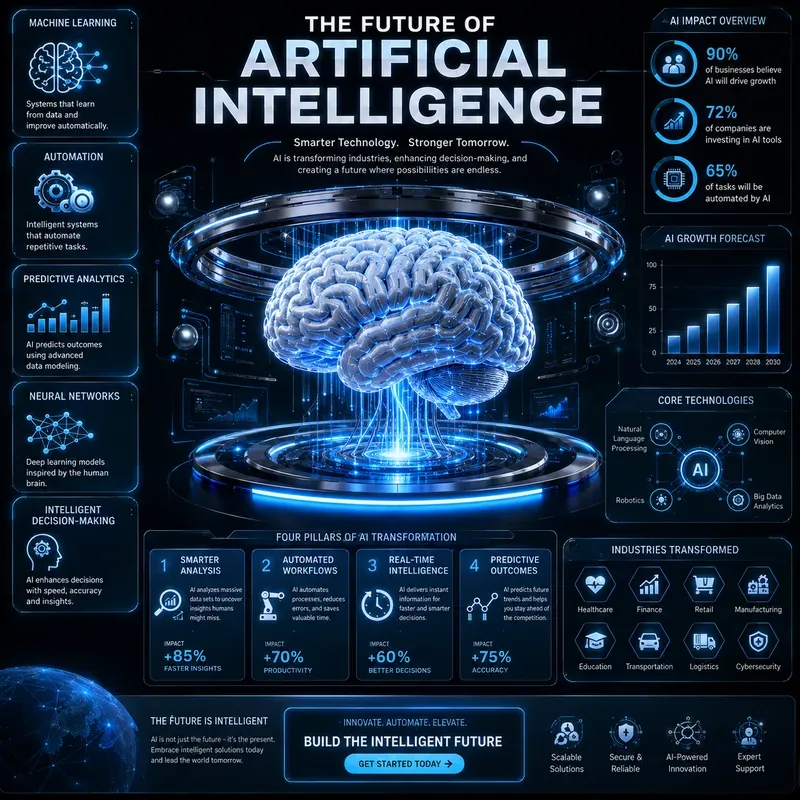 Futuristic Intelligence Infographics