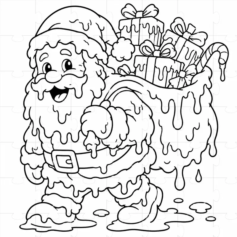 Melting Christmas Colorings